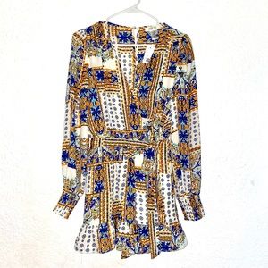 Brand New Printed Long Sleeve Romper
